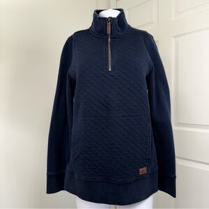 L.L. Bean Dark Gray Quilted Pullover